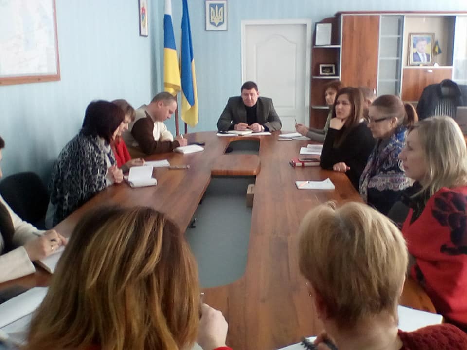Голова райдержадміністрації Олександр Єрохін  зустрівся з керівниками підрозділів і установ  під час щотижневої наради
